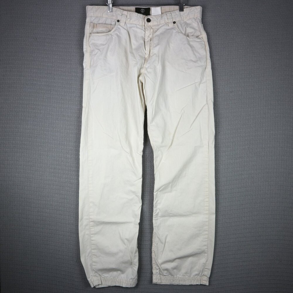 Timberland Earthkeepers Cotton Thin Straight Cut Pants  White/Cream 34x32